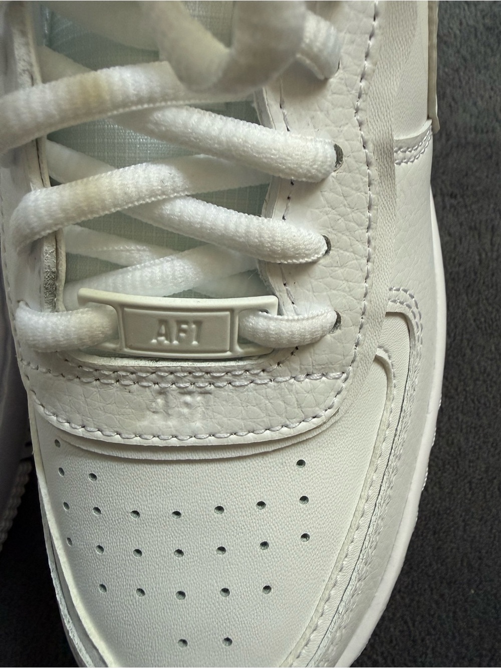 NWT Nike Air Force 1 Shadow Triple White Sneakers - Picture 2 of 9
